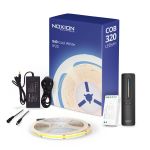 Noxion LED-Streifen Naga 5 Meter Komplettset - 24V - 320LEDs/m - COB - 8W/m - 940 Kaltweiß | 8mm - IP20 - Höchste Farbwiedergabe
