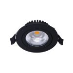 Noxion LED schwenkbar Slim Spot Schwarz Rund 6W 550lm 60D - 927 Extra Warmweiß | 85mm - IP54 - Dimmbar - Höchste Farbwiedergabe