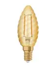 Ledvance Vintage 1906 LED E14 Kerze Gold 2.5W 220lm - 824 Extra Warmweiß | Ersatz für 25W