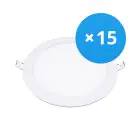 Mehrfachpackung 15x LED Downlight UltraSlim 15W 1200lm 110D - 840 Kaltweiß | 190mm - Ausschnitt 175mm